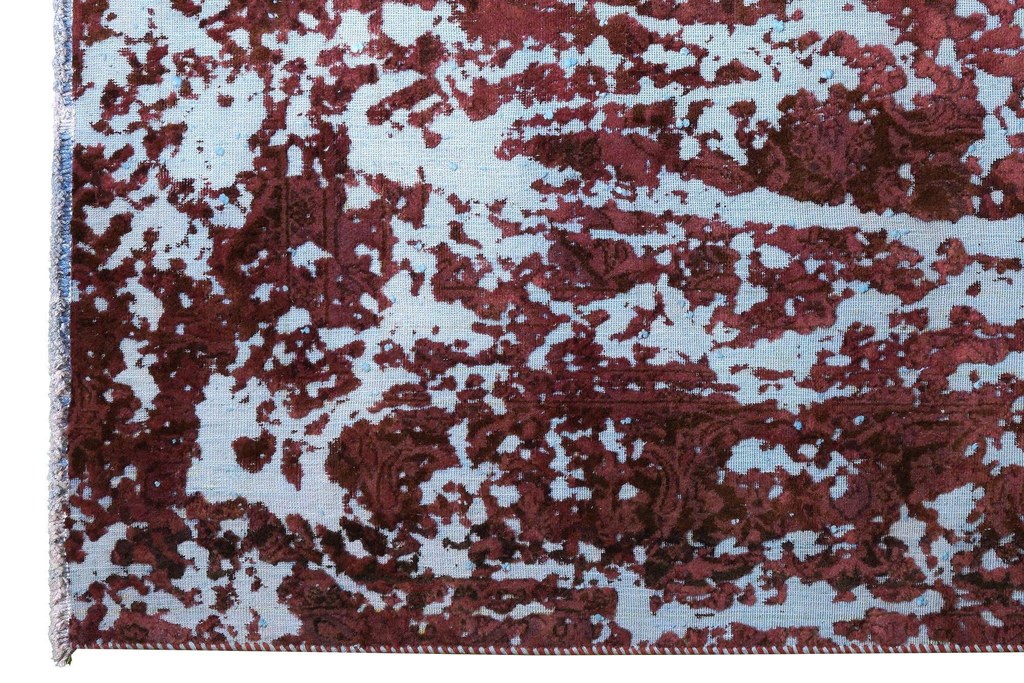 Vintage rug wool multicolored 1