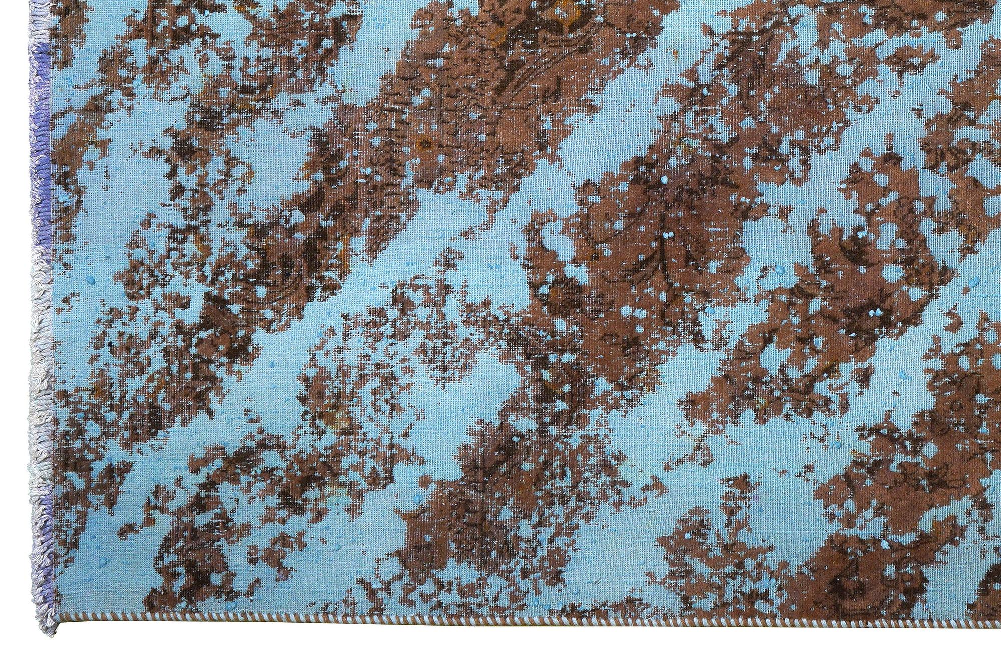 Tappeto vintage in lana multicolore 1