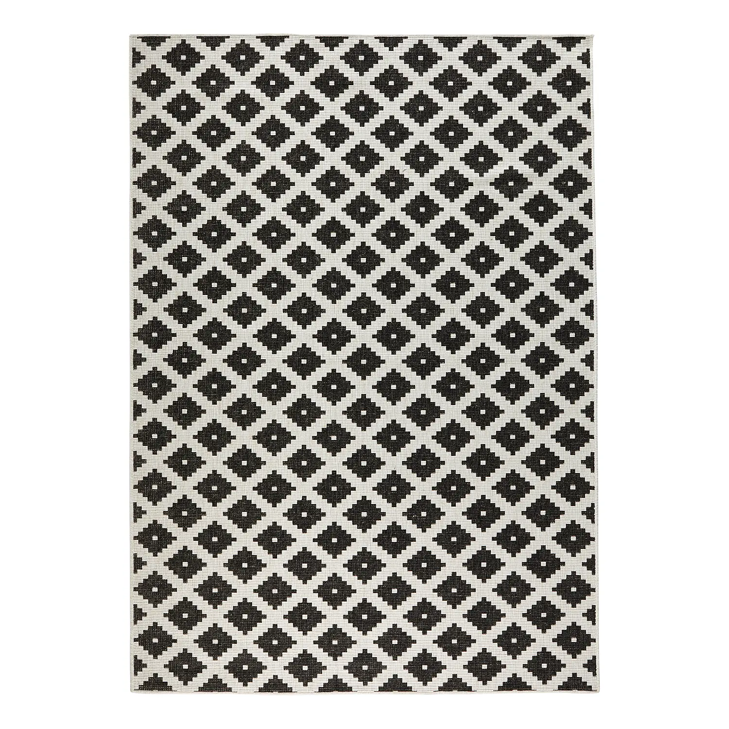 Indoor/outdoor rug Nizza Polypropylene Black 80 x 150 cm 5
