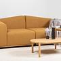 Modular 3-seater sofa mustard yellow 2