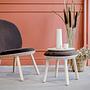 Naive stool ash wood leather black 1