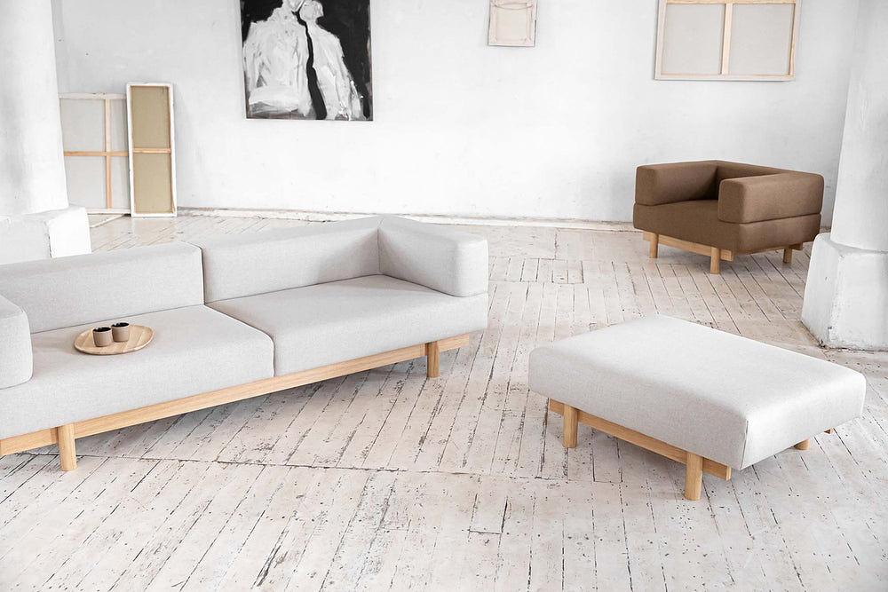 Alchemist Fußhocker Beige 1