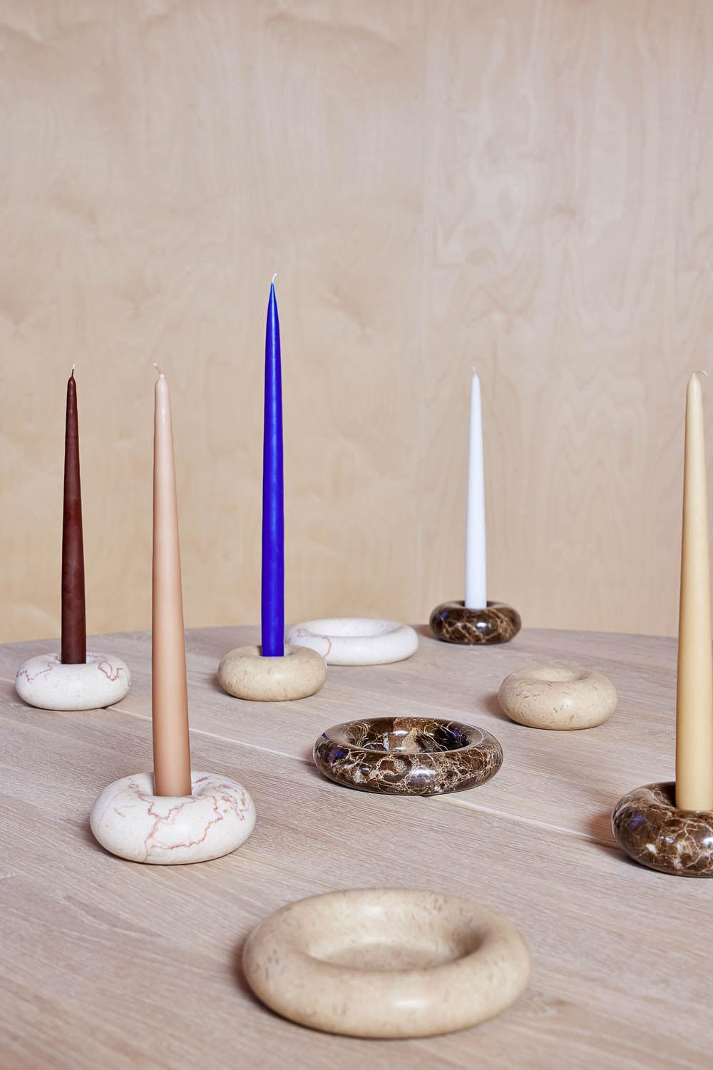 Candle holder Large Marble 1