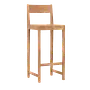 Model 01 Bar Stool Birch Wood Brown 0