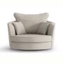 Drehbarer Sessel Vendôme helles Beige 0