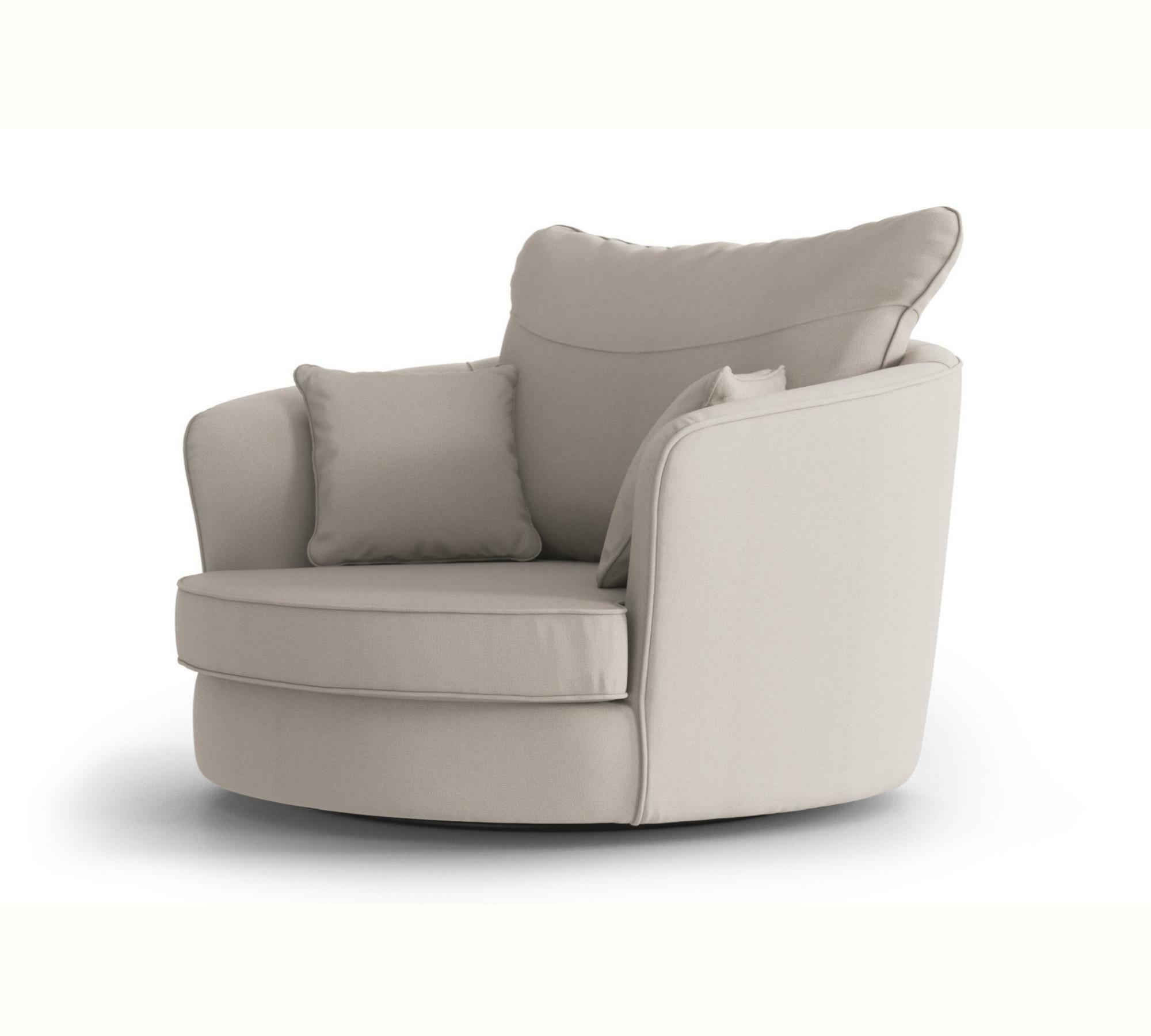 Drehbarer Sessel Vendôme helles Beige 1