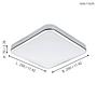 LED Bathroom Light Manilva Silver 1