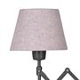 Adrienne Wall Lamp Cotton Fabric Stainless Steel 1-Light 1