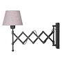 Adrienne Wall Lamp Cotton Fabric Stainless Steel 1-Light 2