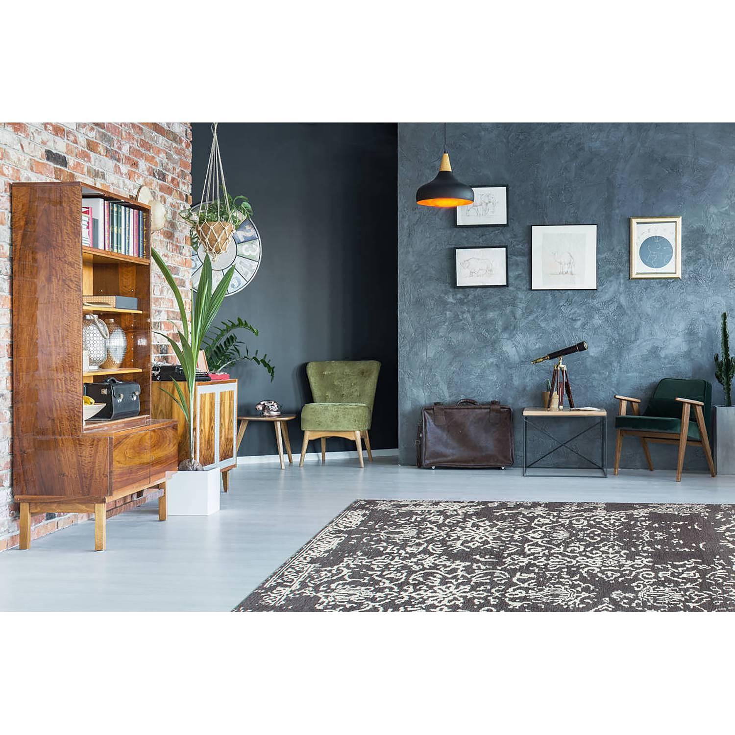 River 130 Anthracite short pile rug 80 x 150 cm 2