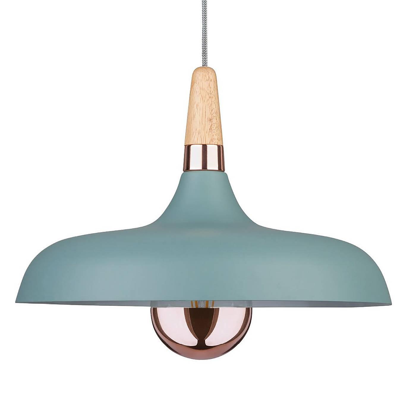 Pendant lamp Juna III Rubber tree Solid stainless steel 1