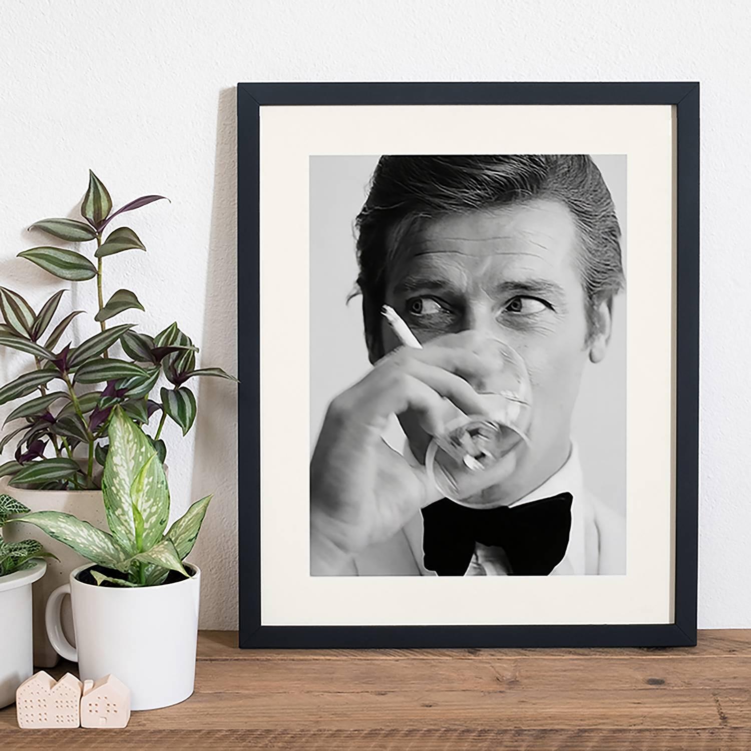 Bild JB drinking Buche massiv / Plexiglas 42 x 52 cm 2
