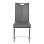 Freischwinger Ratos (Set of 2) Faux Leather / Stainless Steel Gray 3