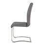 Freischwinger Ratos (Set of 2) Faux Leather / Stainless Steel Gray 4