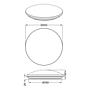 LED Ceiling light Plaster I White 4