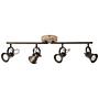Ceiling lamp Seed II Steel Pine solid 4-flame 2