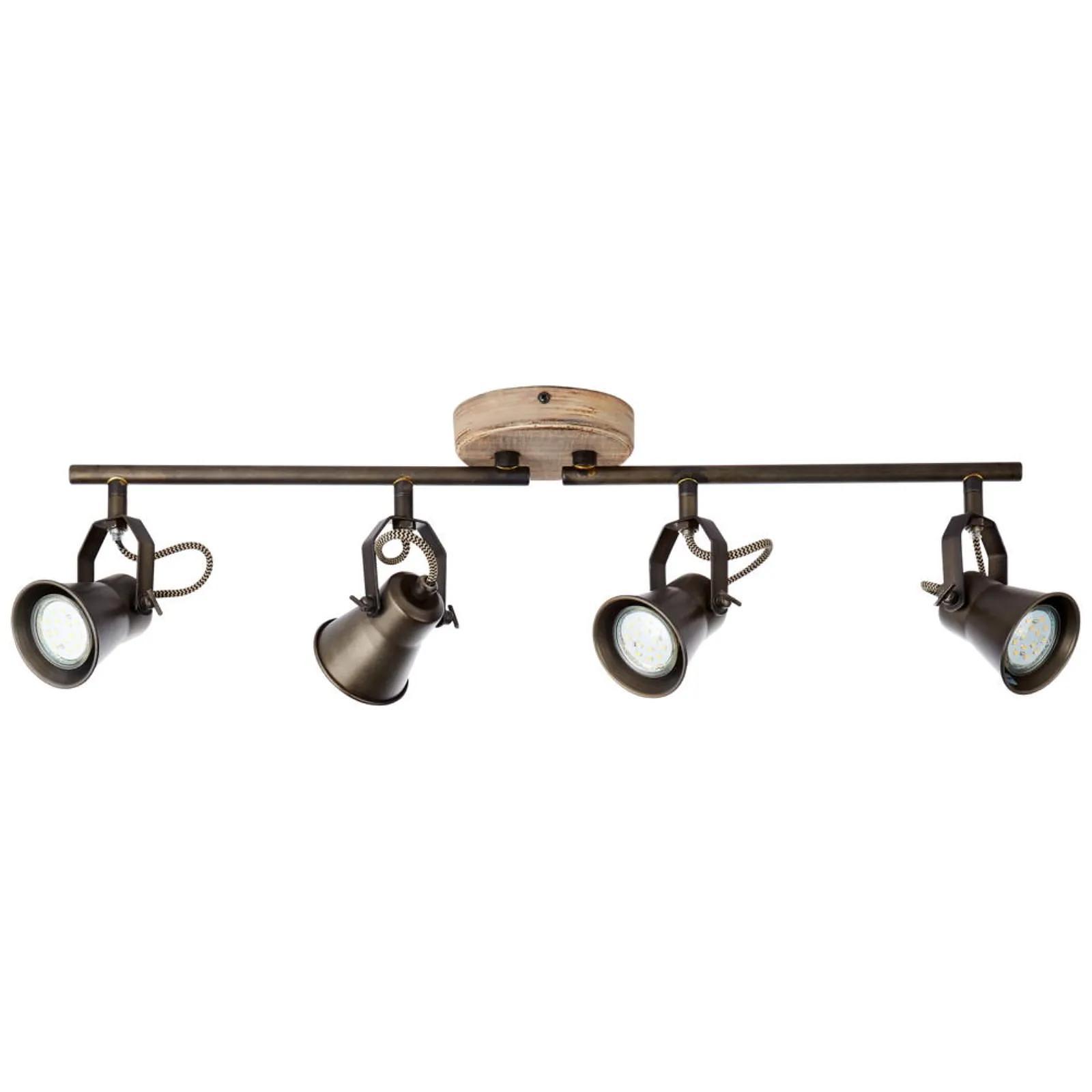 Ceiling lamp Seed II Steel Pine solid 4-flame 2