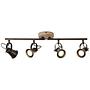 Ceiling lamp Seed II Steel Pine solid 4-flame 3