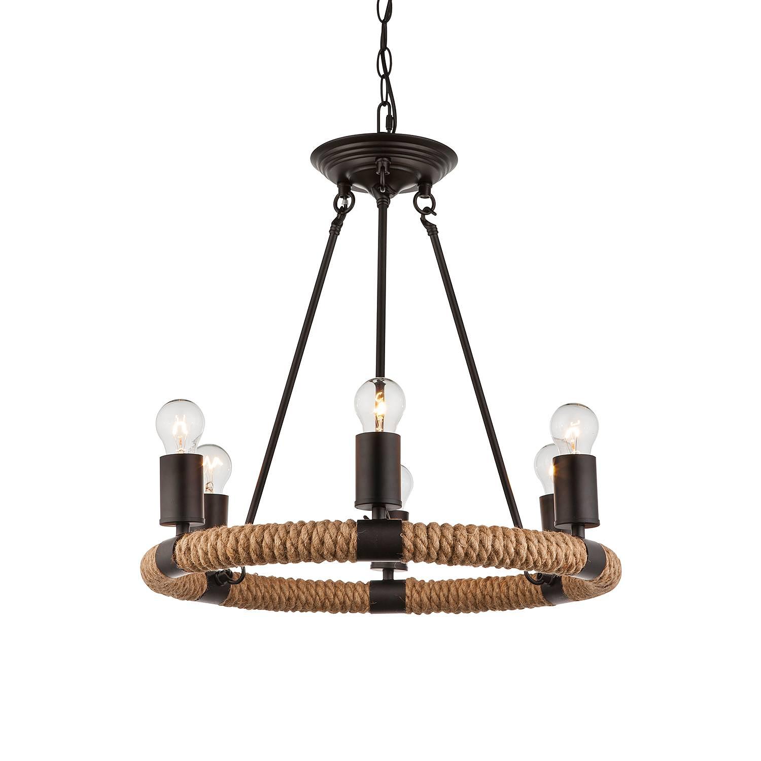 Pendant lamp Ulleu IV plant leaf iron 1