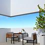 L07 Balcony furniture set Acacia wood Black 0