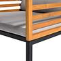 L07 Balcony furniture set Acacia wood Black 4
