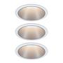 Built-in lamp Cole Coin Aluminium White 3-piece set 1