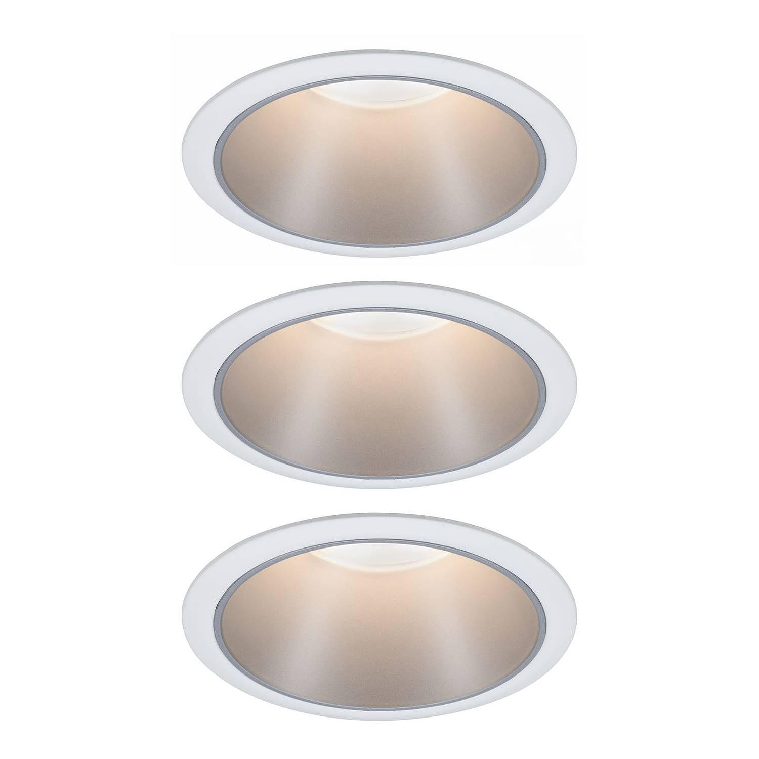 Built-in lamp Cole Coin Aluminium White 3-piece set 1