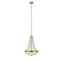 2-flame chandelier Gränsö IV crystal glass stainless steel 3
