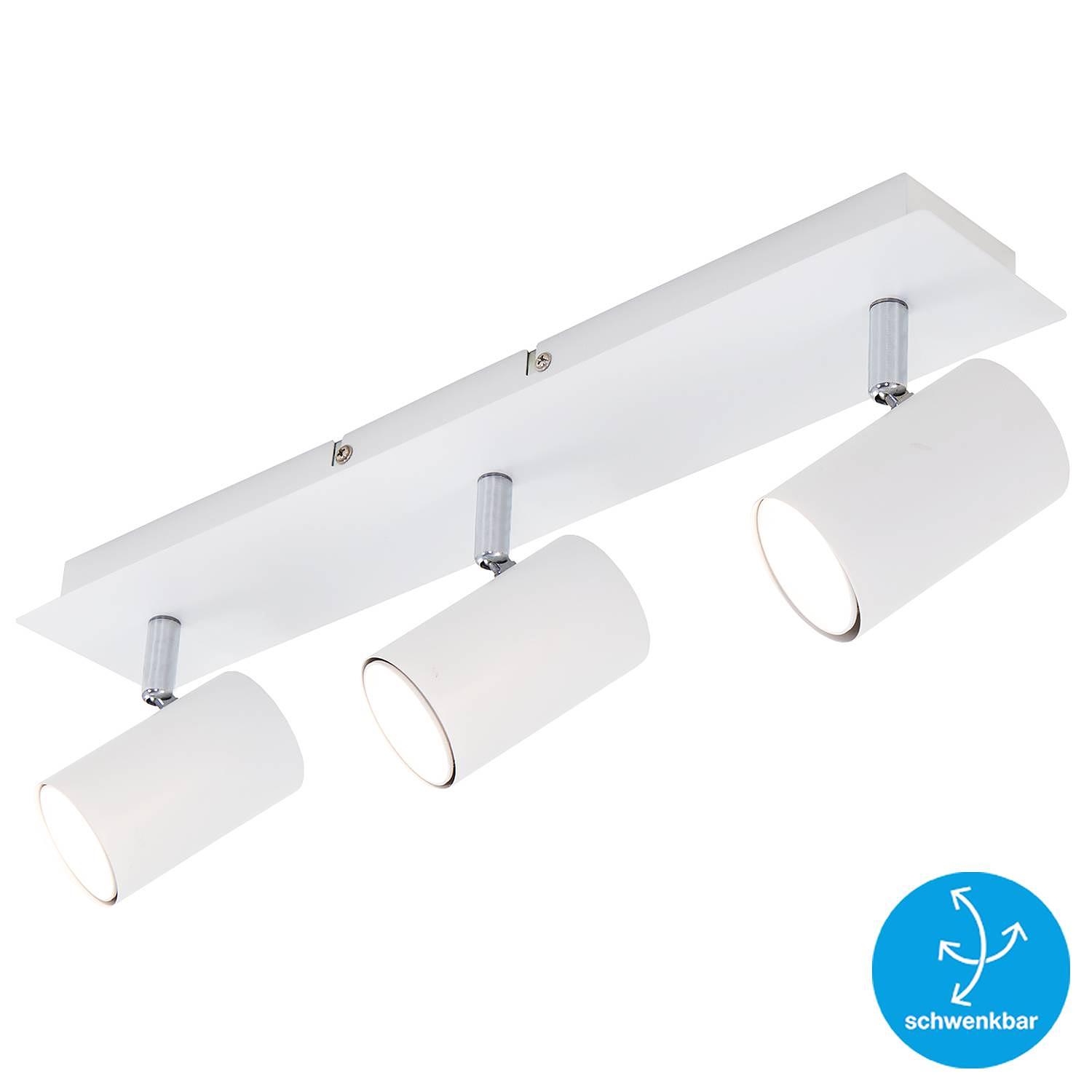 Ceiling light Run Iron 3-bulb White 4