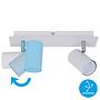 2-Flame Ceiling Light Run Iron 4
