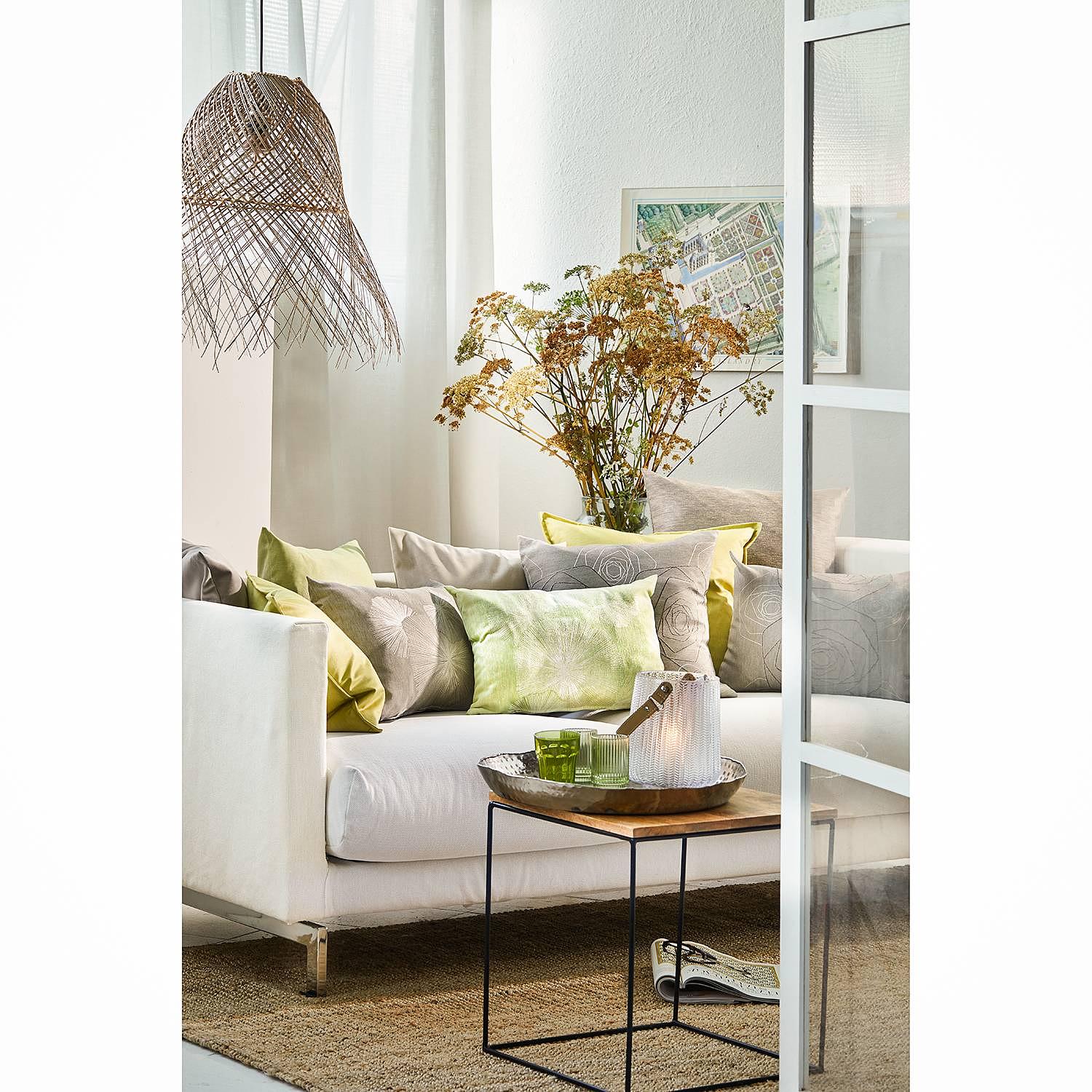 Decorative cushion 7200 I blended fabric light green 3