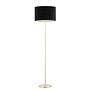 Floor lamp Satley Velvet Metal Black 1