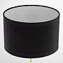Floor lamp Satley Velvet Metal Black 4