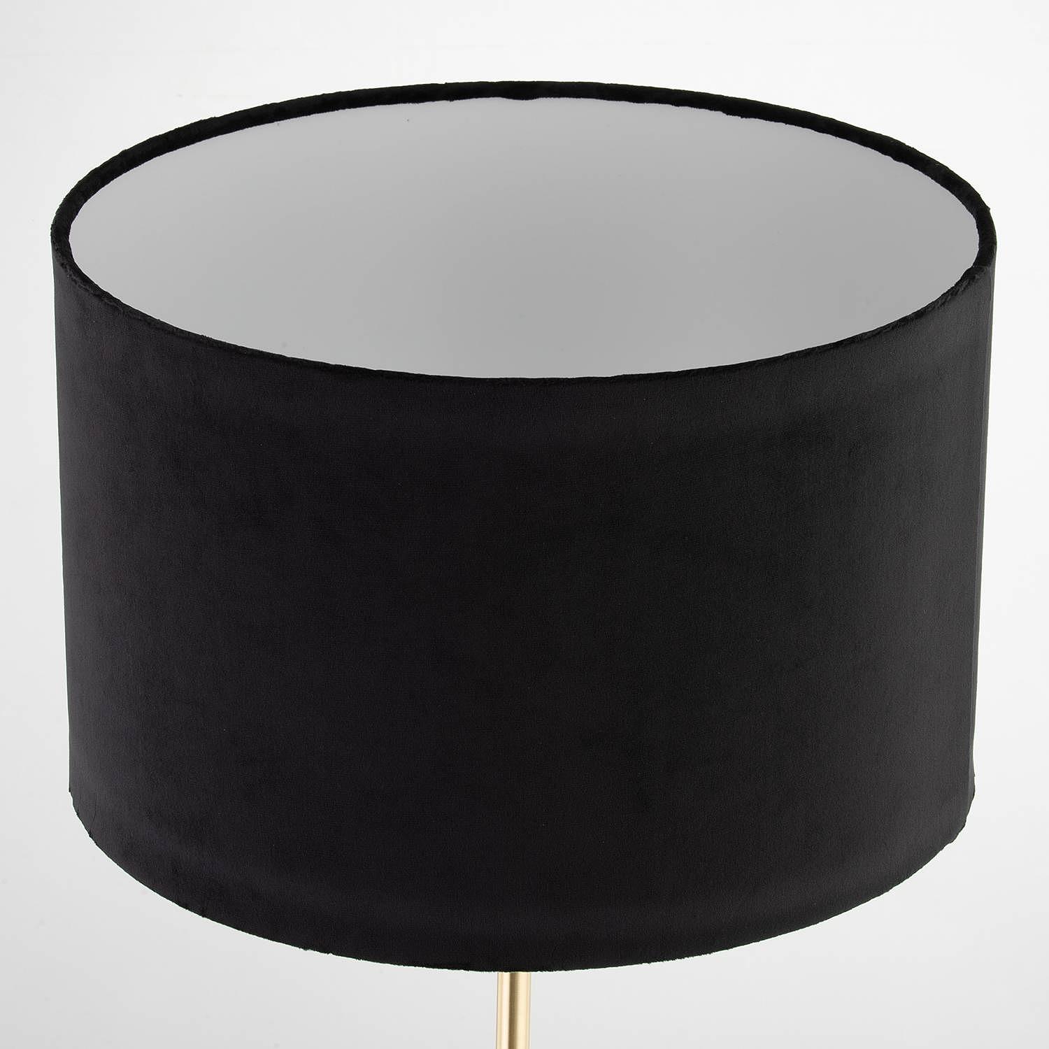 Floor lamp Satley Velvet Metal Black 4