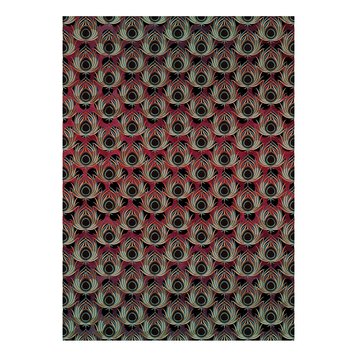 Vlies Fototapete Paon Rouge Vlies Bunt 4