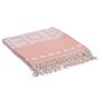 Plaid Amanda Cotton Global Tribe Blend Grey Pink 1