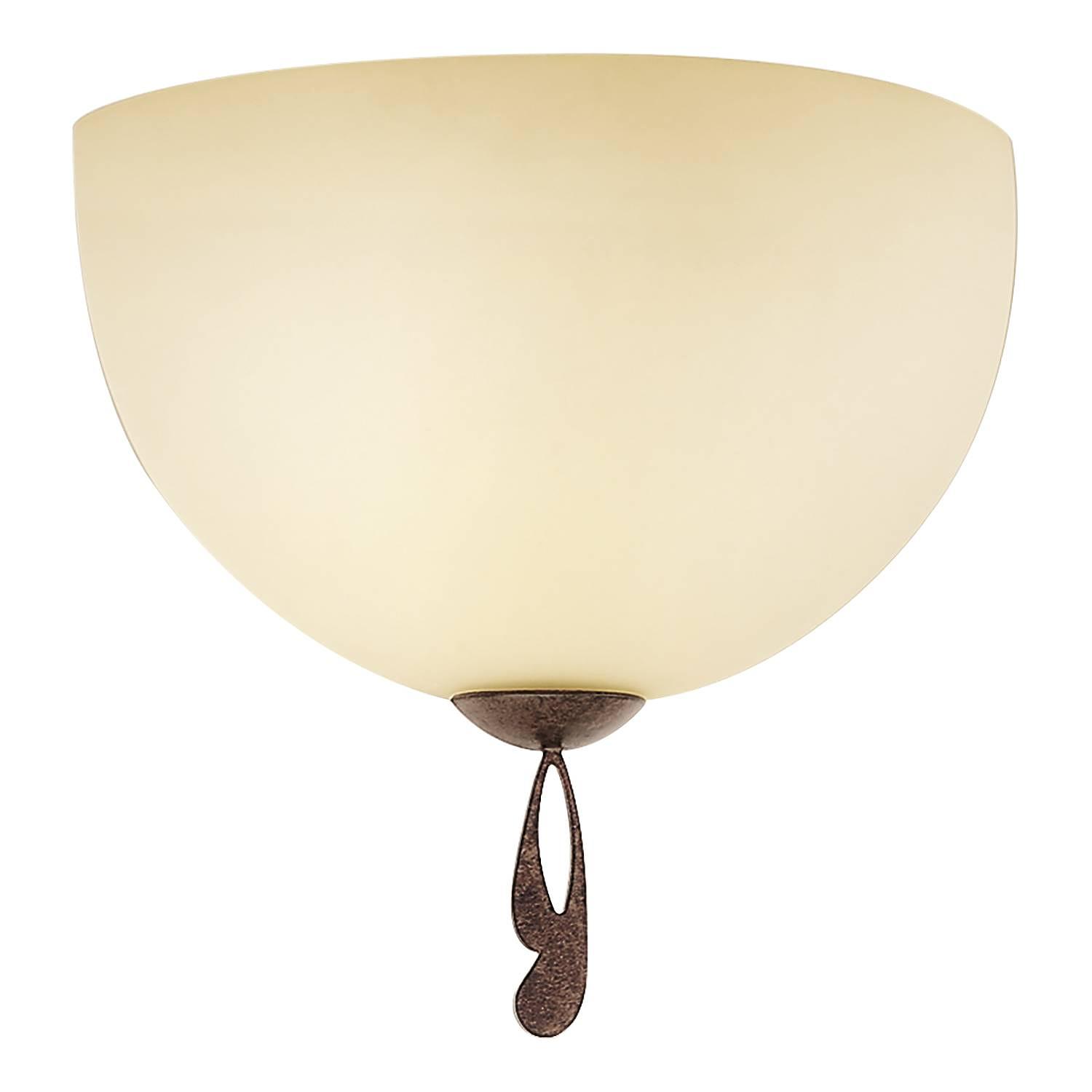 Wall lamp 1910 II Frosted glass Iron 1