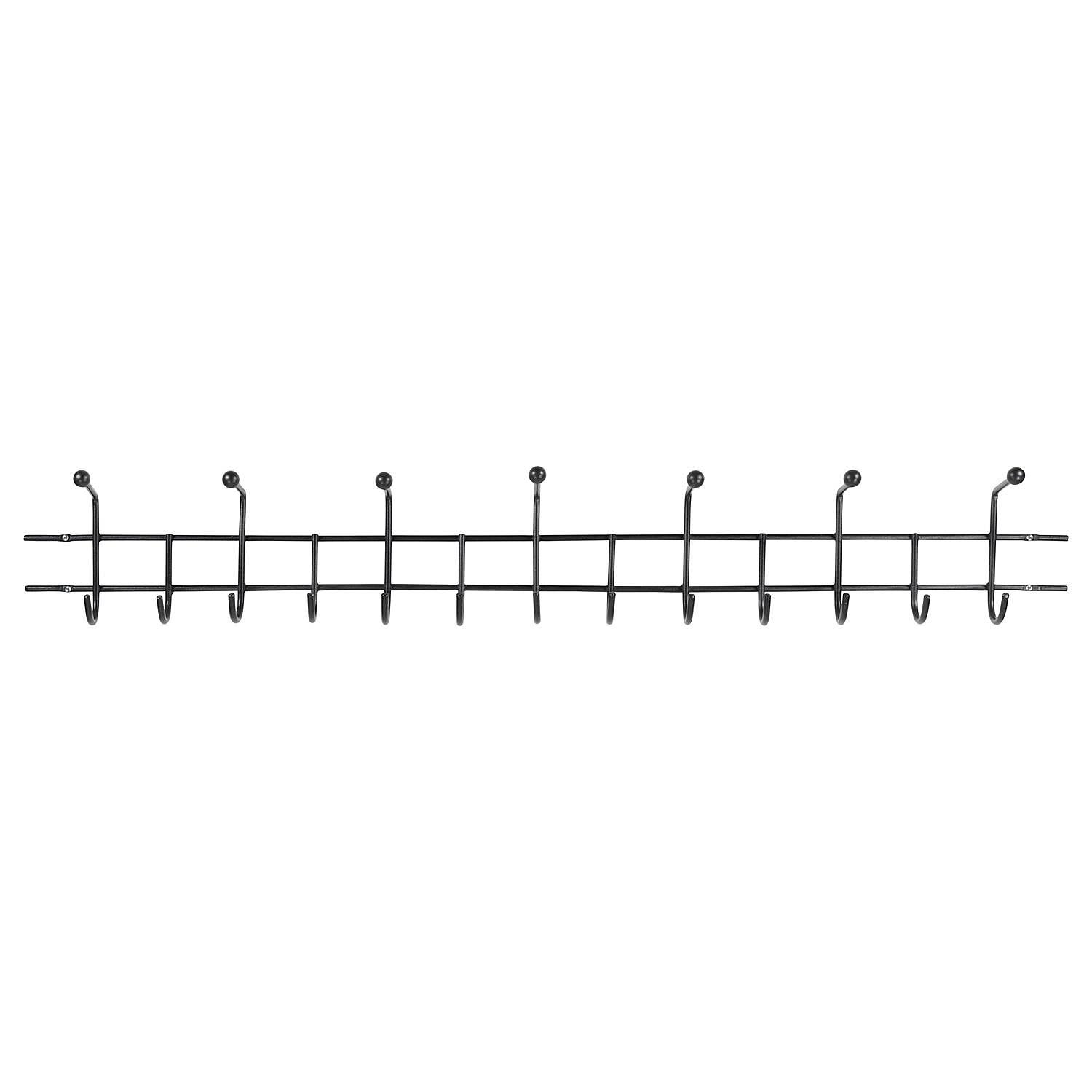 Garderobenleiste Honaker Metall Schwarz Breite: 119 cm 4