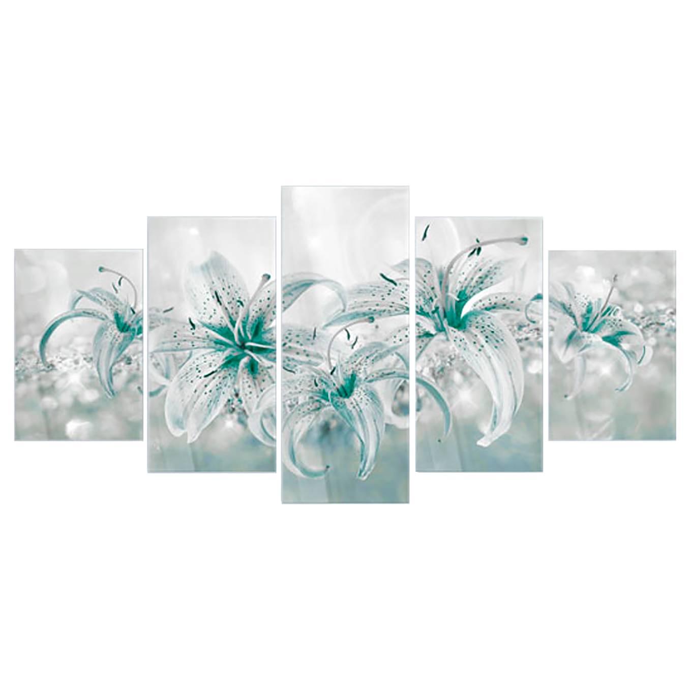 Acrylglasbild Sapphire Lilies Acrylglas Blau 1