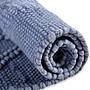 Bath mat cotton blue 70 x 120 cm 3