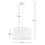 The Tech II pendant lamp paper iron 1-light 4