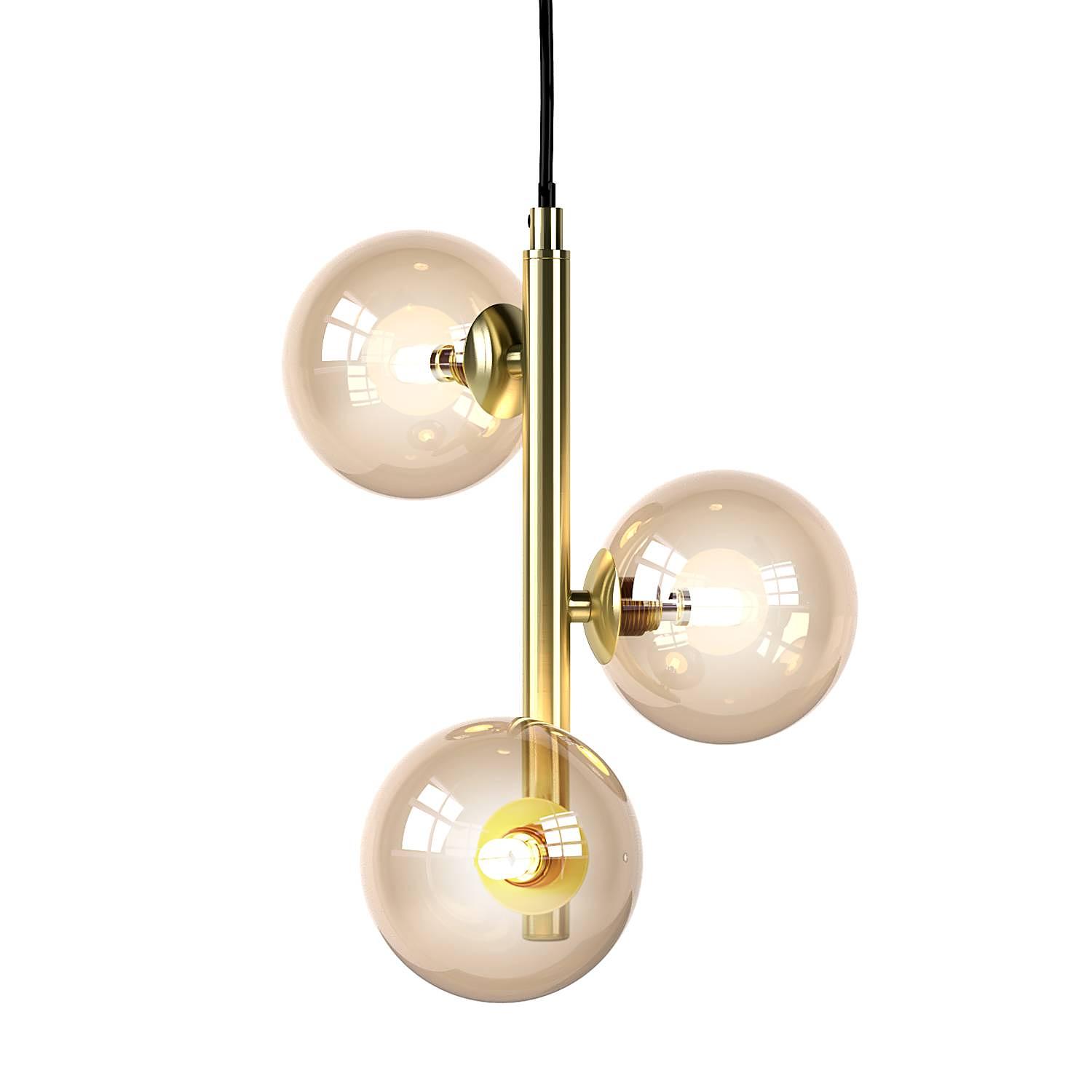 KJUL Pendant Light Metal Gold 3-light 1