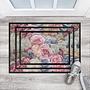 Doormat Pastel Paper Art Roses Multicolored 2