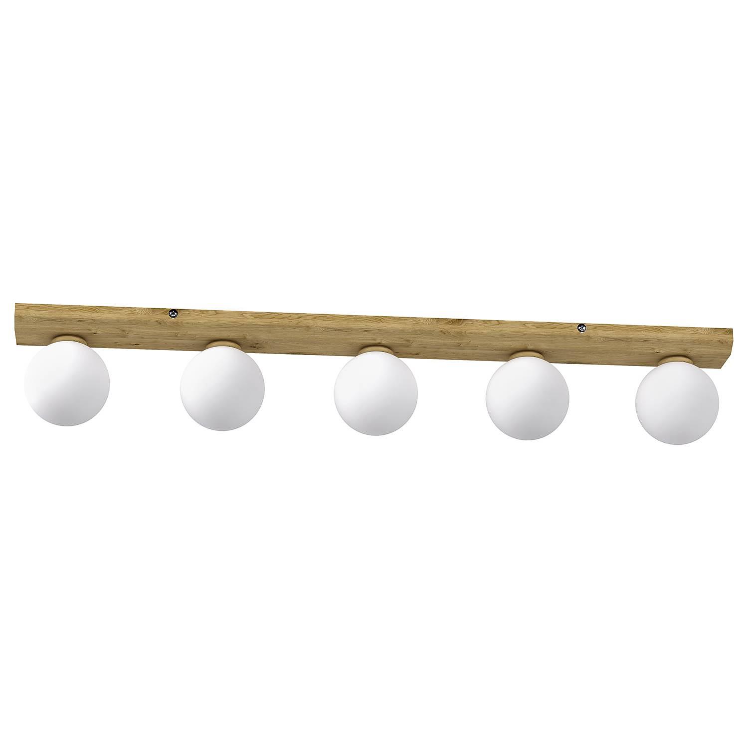 Ceiling light Arcelia 5-light Brown 1