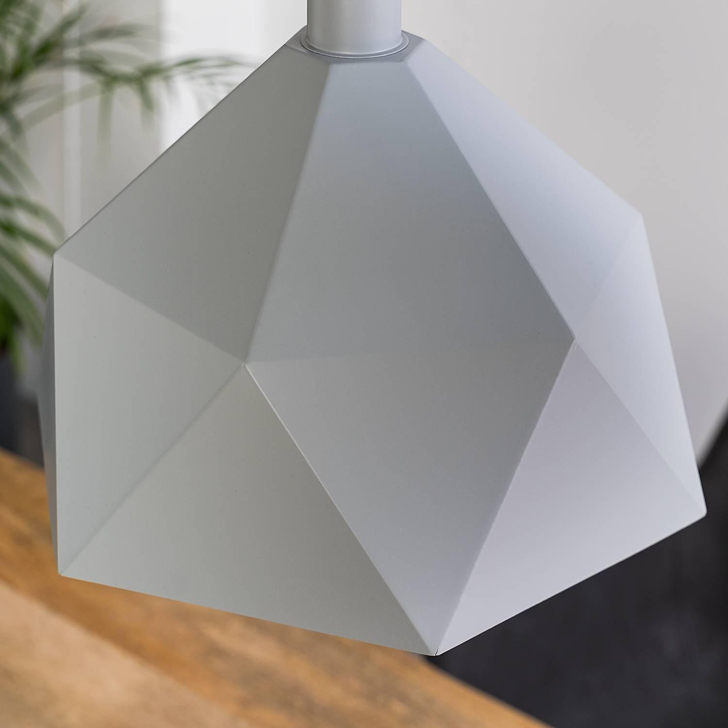 Pendant lamp Armour 1-light Grey 3