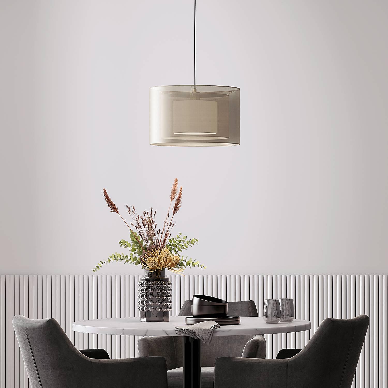 Pendant lamp Allora I 1-light Grey 3