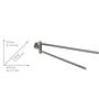 Towel holder Bosio stainless steel matte 2