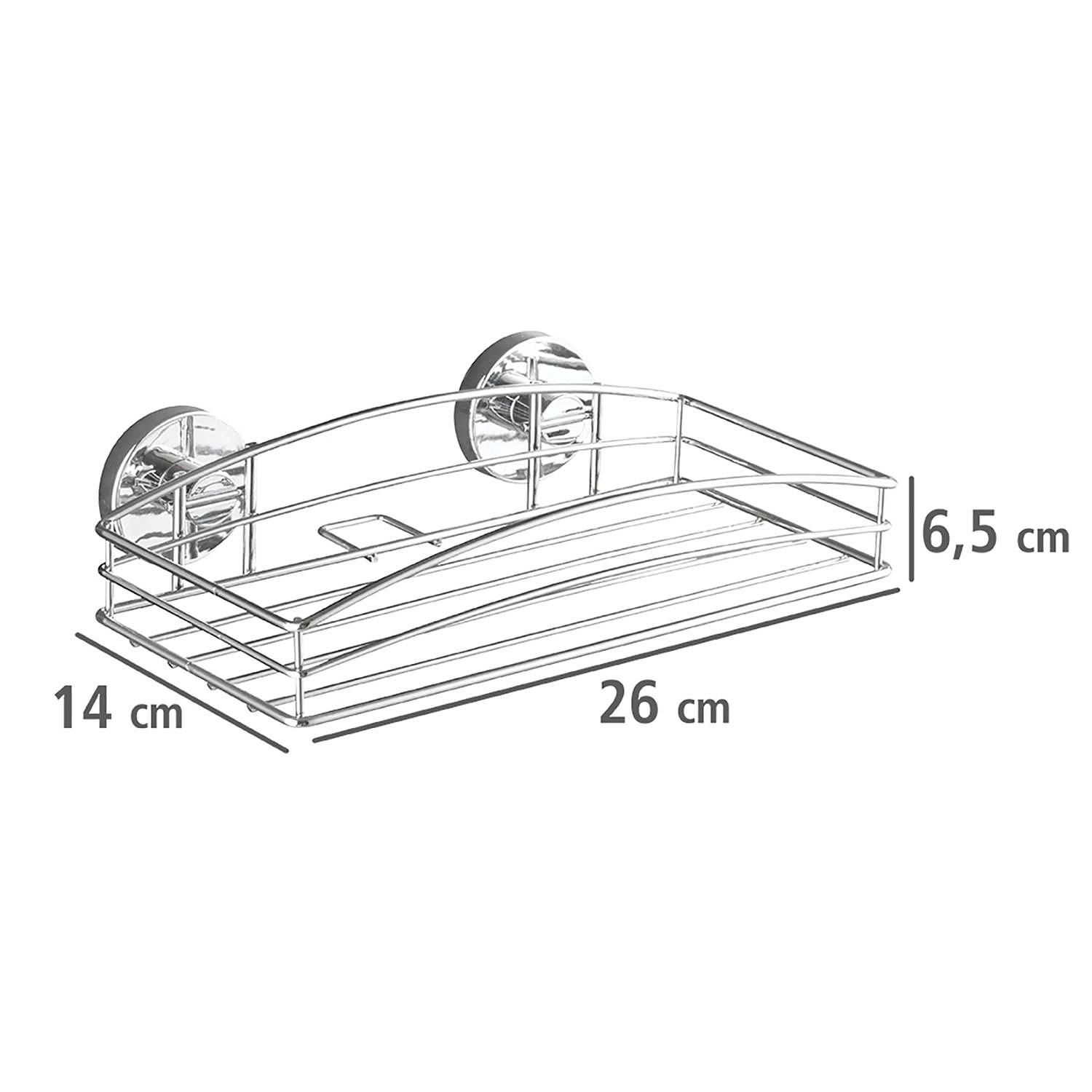 Vacuum-Loc Wall shelf Steel Chrome 2