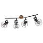 Ceiling lamp Madras III Solid wood 4-flame Silver 3