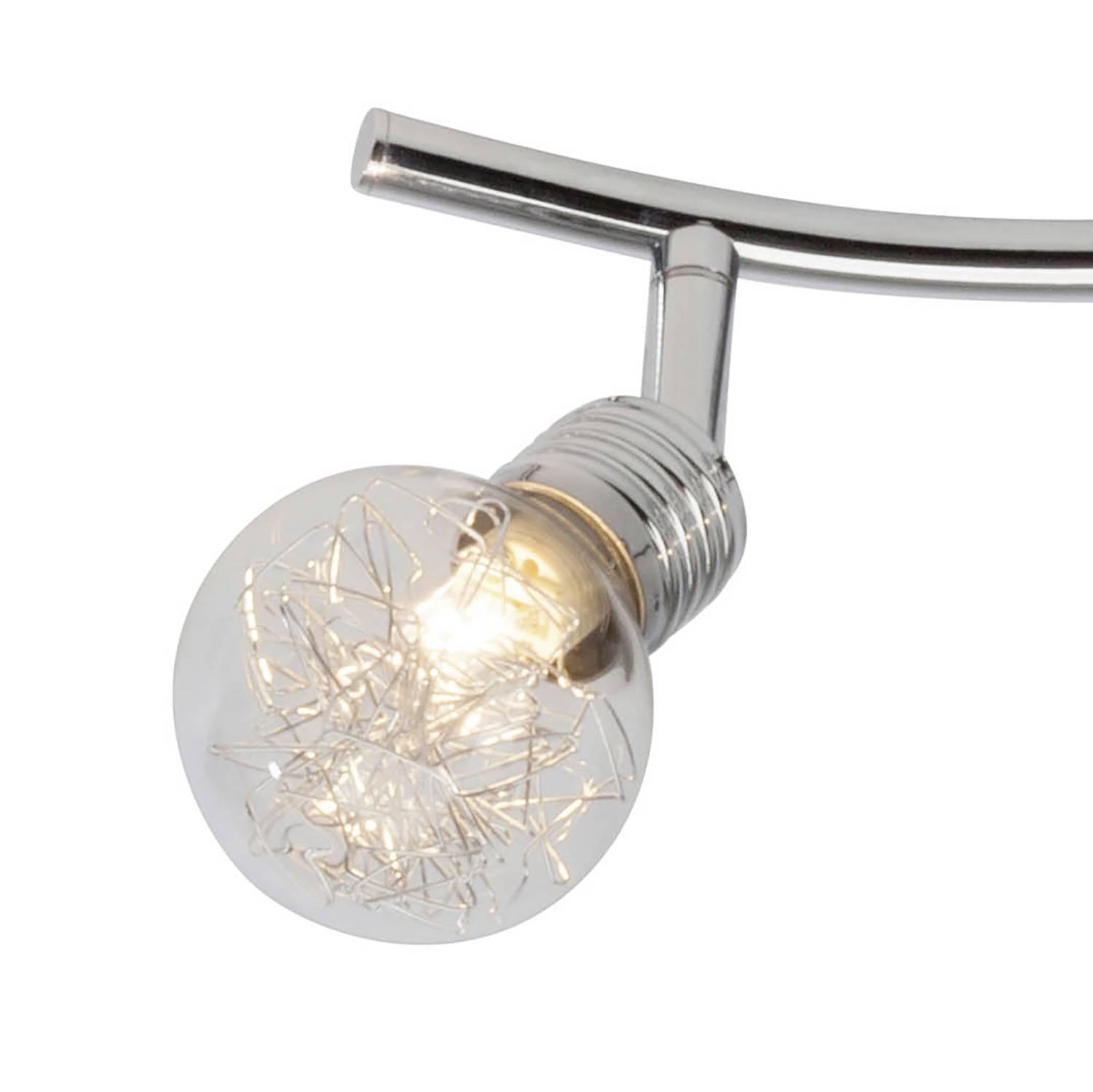 Ceiling light Bulb 2-light Silver 2